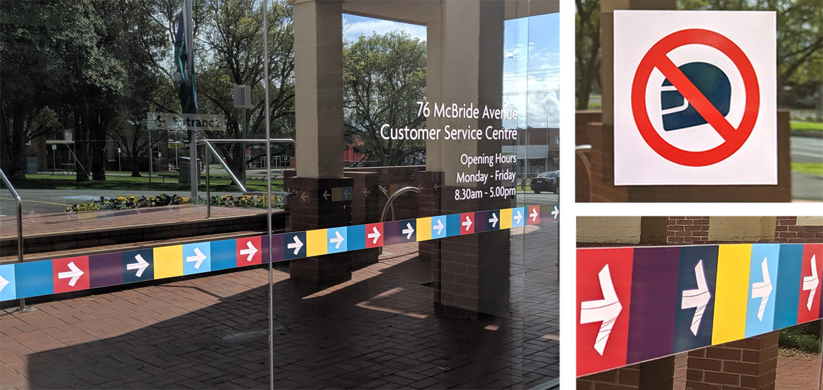 Bass Coast Shire Council customer service centre signage detail