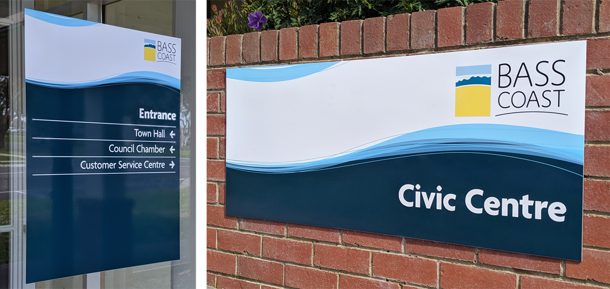 Bass Coast Shire Council offices signage