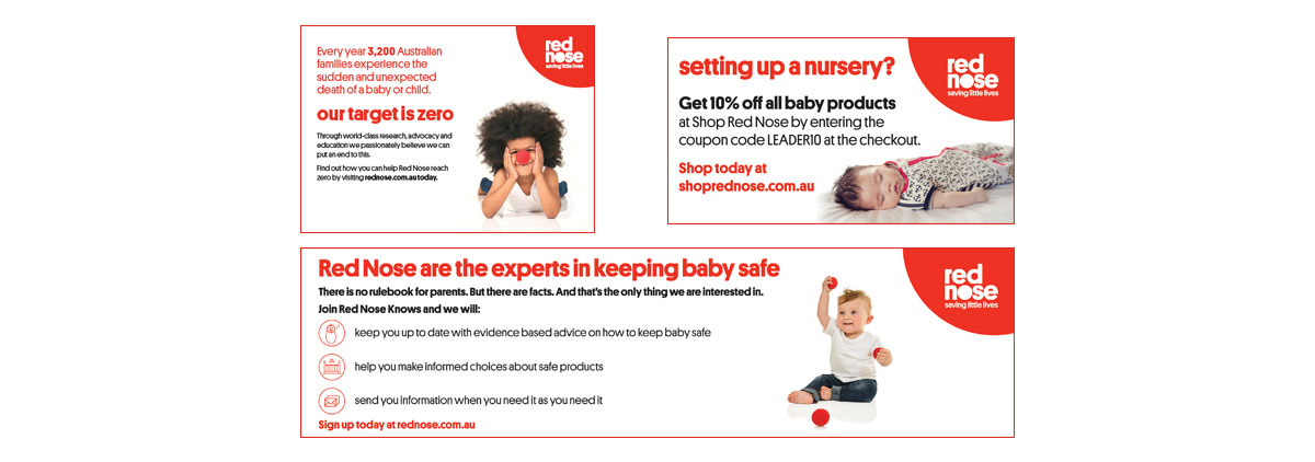 Red Nose Leader advertising