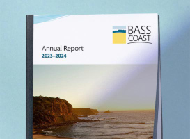 Bass Coast Shire Council Annual Report design 2023-2024 cover