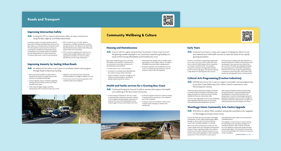 Bass Coast Shire Council Advocacy Priorities Pages 3 Design