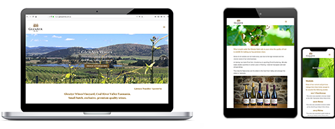 Website Design GlenAyr Wines